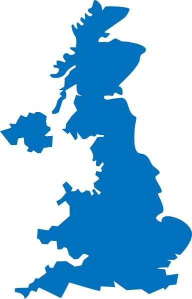 Groot-Brittannië kaart vector