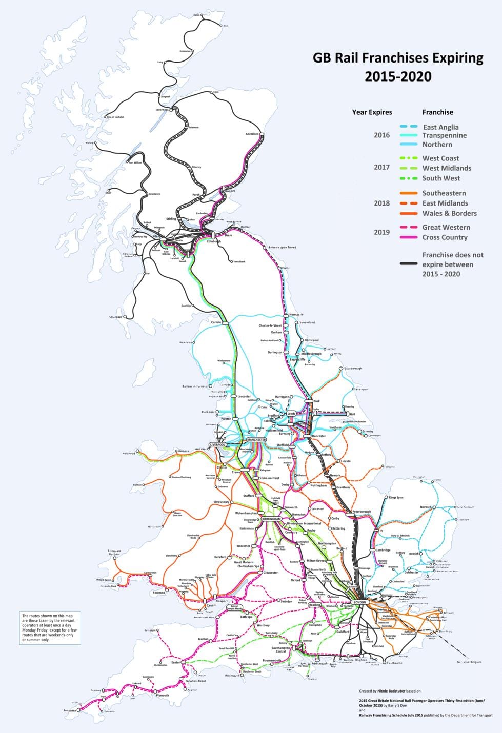 rail route kaart VERZENDING