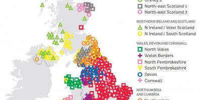 Genetische kaart van groot-Brittannië