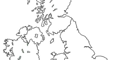 Groot-Brittannië kaart overzicht